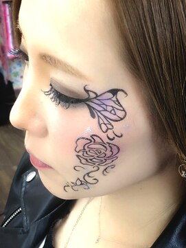 ヘアセットアップス(UP's) ポイントに♪『簡単なアートなメイク♪』サイズ、細かさ規定あり