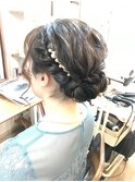 ロールシニヨンロングアレンジ【ヘアアレンジ　立川/立川南/袴】