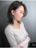 【morio】綺麗でかっこよくて色っぽい黒髪ミディアムウルフ♪