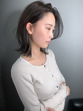 ラウンジ モリオ イケブクロ(Lounge MORIO Ikebukuro) 【morio】綺麗でかっこよくて色っぽい黒髪ミディアムウルフ♪