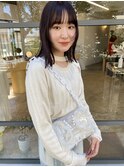 ナチュラルウルフボブ