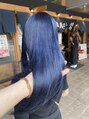 アース 名駅サンクチュアリ(HAIR&MAKE EARTH) ブルー系カラー！ブリーチ2回でできます。