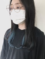 マイレ(maile)&nbsp;【maile】インナーカラー/ターコイズブルー/ブリーチあり