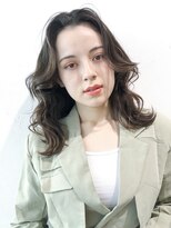 アイティーバイアルバム 藤沢店(IT by ALBUM) ミディアムオトナグランジヘア_カーキグレージュマッシュ_28149