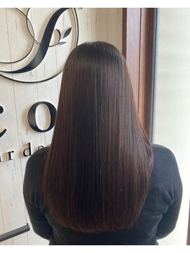 イコウヘアデザイン(icou hair design) 酸熱トリートメント×ワンレンロング