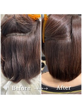 ラブクロムトーキョー オモテサンドウ(LOVECHROME OMOTESANDO) 美髪ストレート　ツヤ髪　髪質改善