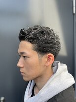 ヒロギンザ 横浜店(HIRO GINZA)&nbsp;taper fade オールバックスタイル
