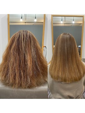 イニット 奈良新大宮(init.) 20代 30代 40代 モテ髪 ストリートメント 髪質改善 グレージュ