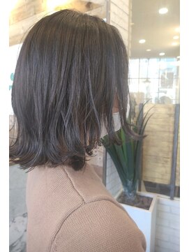 ヘアアートヒサ(HAIR ART hisa) 「RYOKO」 30代～40代     アジアンボブ×グレージュカラー
