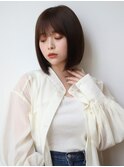 くびレイヤーグレージュデザインカラーシルキーベージュボブディ