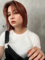 グロウバイニューヨークニューヨーク(Grow by NYNY)&nbsp;【打越】ボブ×ミディアム×ピンクオレンジ