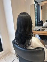 ヘアサロン ガリカ 表参道(hair salon Gallica) 【miko】韓国風ブルーブラック/艶感ブルー/透明感寒色系カラー