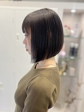 シュク 高円寺(SYUK) kanna【 高円寺 中野 】まとまるボブ/前下がり/ダークグレージュ
