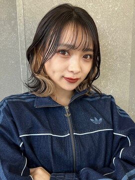 ロンドワン 三宮元町(Lond one) インナーカラー/イヤリングカラー/ミルクティーベージュ