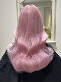 ブリーチ&カラーのリタリタで繋げるダメージレスピンクカラー