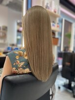 吉田美粧院 ケアブリーチミルクティーカラー