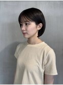 ショートボブ/大人ショート/ダークグレージュ