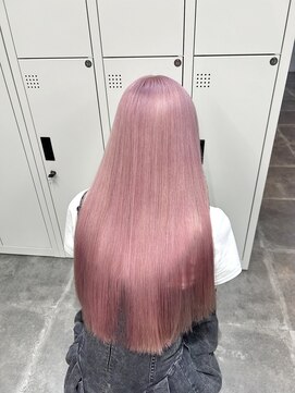 ペレ 栄店(PELE) デザインカラー/レイヤーカット/ウェットヘア/オリーブベージュ