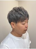メンズショート　大人グレージュ