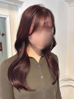 アンニュ(annuy)&nbsp;Instagram/annuy__o0 顔まわりカット/ベージュカラー／韓国巻き