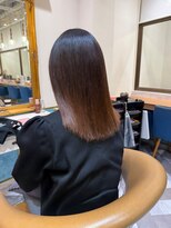 ロンドアベニール 北千住(Lond avenir)&nbsp;ブリーチなしチェリーブラウン髪質改善縮毛矯正酸性ストレート