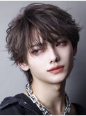 フェザーパーマフェザーショート毛流れセンター韓国ヘア空