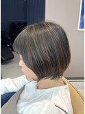 脱白髪染めハイライト