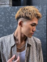 キングオブヘア バイ ノイズ 梅田茶屋町店(KING of hair by NOISM)&nbsp;短髪アップバングスタイル/スキンフェード/ラインアート