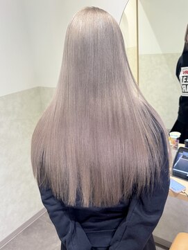 milk tea gray 【ダブルカラー/ブリーチ/髪質改善】