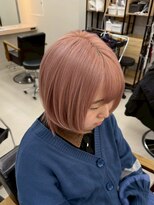 アリープパロット(ALEAP parrot)&nbsp;ショート/ダブルカラー/ピンクベージュ【ALEAP parrot/大西】