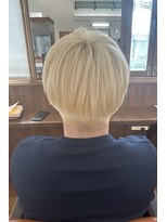 トップヘアー 中庄店(TOP HAIR fuapua)&nbsp;《TOPHAIR 中庄店/きゃん》抜きっぱなしホワイトブロンド