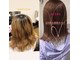 アッドランプ ヘアー 柳津店(add Lamp hair)の写真/天然小麦粉カラーでダメージを極限に抑えたデザインカラー☆アルカリ不使用で今まで難しかったくすみを再現