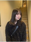 グレージュカラー顔周りレイヤー20代～50代【西新大濠荒戸】