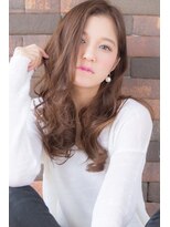 タイズ(ties) 20代30代 大人かわいい小顔耳かけフェミニンカールロング