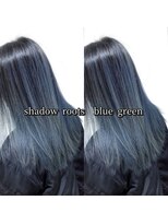 ヘアーメイク トレコローリ(hair make trecolori) 【trecolori 津田沼】シャドールーツブルーグリーン