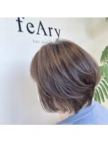 フィーリー ヘア デザイン 太田店(feAry)&nbsp;柔らか透け感グレージュ【明るい白髪染め】