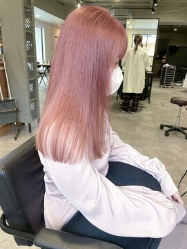 ナンバー(number+) 透明感抜群♪ダブルカラーブリーチハイトーンアイスピンク