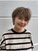 ミルクティーベージュ ショート