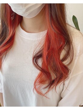 キキ(kiki) インナーカラー×オレンジ＊