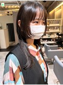 CAF松本【セミロングウルフカット×ナチュラルベージュ】