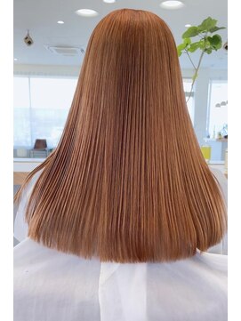 ユートゥイーズ つくば(U too e's) 《Utoo e's つくば美容室 》美髪×夏のマンダリンオレンジカラー