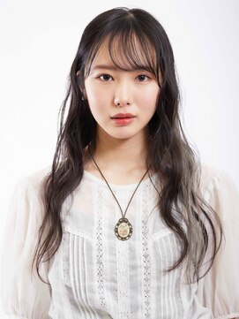 アース 三軒茶屋店(HAIR&MAKE EARTH) 三軒茶屋_レディース_ロング_波巻き_コテ巻き_ポイントカラー