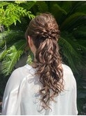 ヘアアレンジ アップスタイル ヘアセット