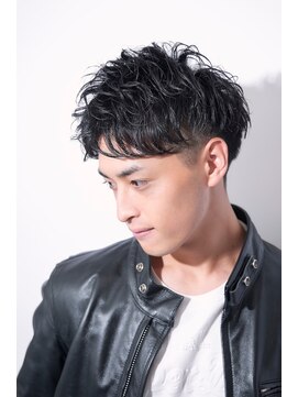 ラヴィニュースタンダードバーバーハナレ 新宿(LAVIE) MEN'S HAIR マッシュパーマ ウルフ アッシュブラック