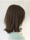 ふんわりミディアム似合わせカットイメチェンフルバング