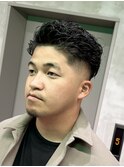 オールバック スキンフェード