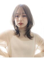 オースティン 調布アミックス(AUSTIN)&nbsp;大人かわいい前髪セシルカットココアブラウンフリンジウェーブ