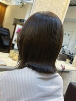 ヘアーエポック(hair epoque) グレージュアッシュグレージュきりっぱなしボブ