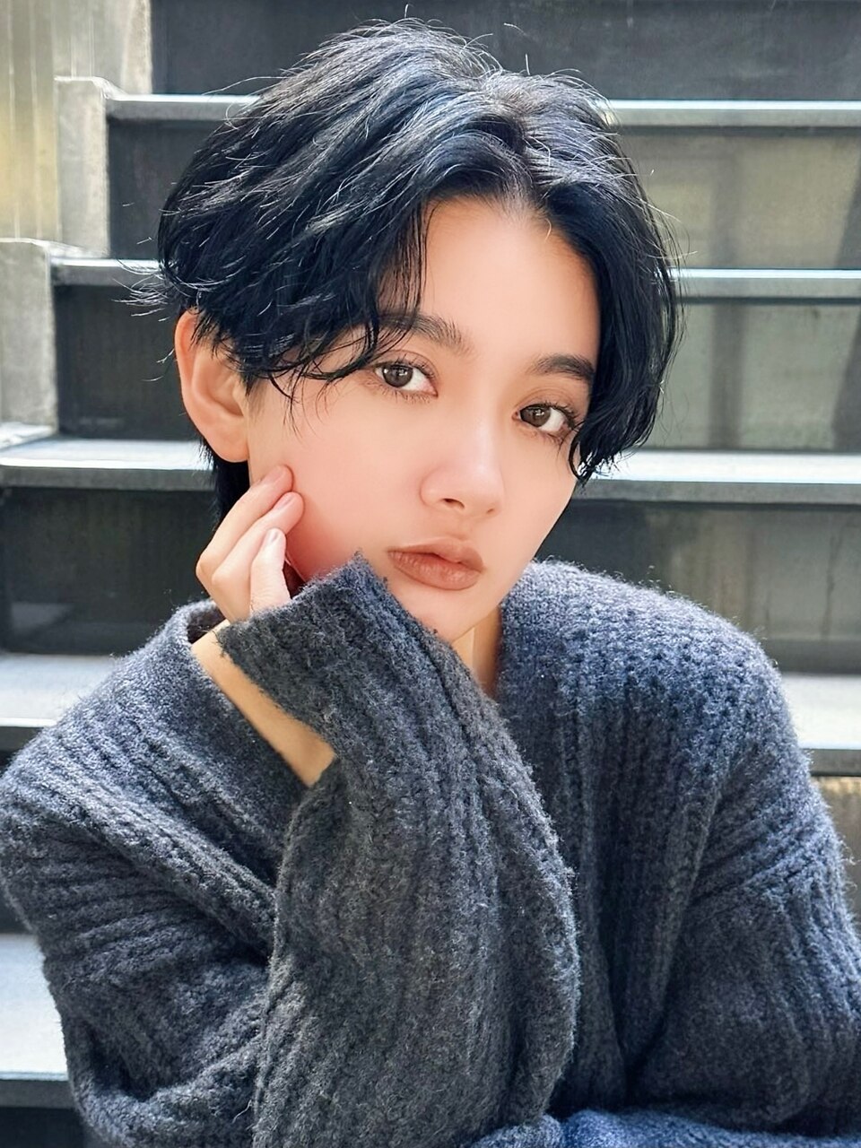 20代30代40代/ ハンサムショート メンズライク センターパート