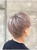 【RYOYA】ホワイトピンクミルクティ/メンズヘア